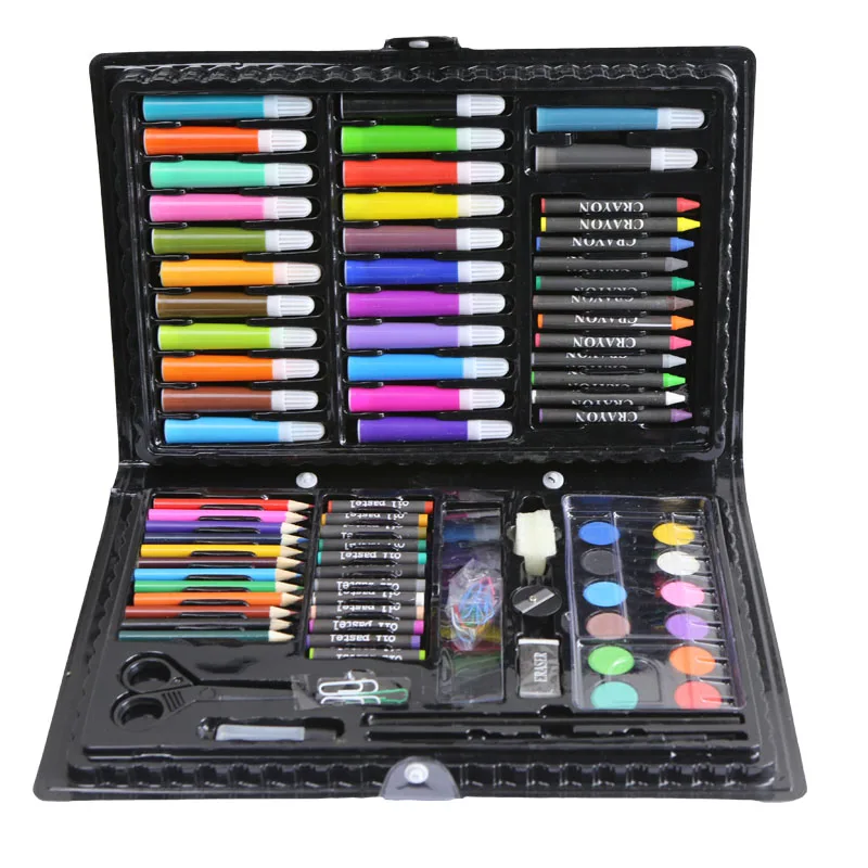 JF88858 101PCS 101 pcs pieces color professional coloring kids drawing art set