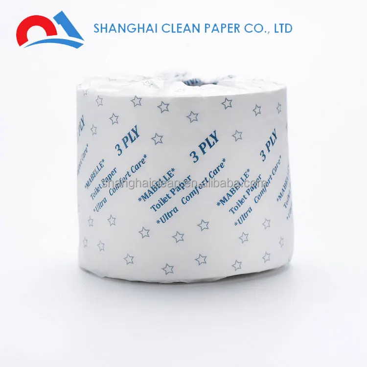 100% Recycle Pulp White Tissue Roll Natural Paper Napkin 2 Ply 300 Sheets Tissue Paper Custom Embossing Toilet Paper