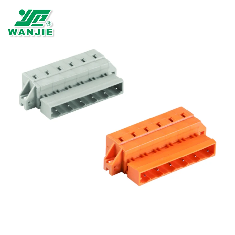 7.5mm pitch Female/Male Multi-Purpose Spring MCS Terminal Blocks with screw locked WJ0603-03