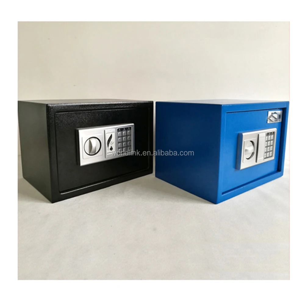 Convenient Quality Electronic Digital Safe Box Steel PU Material for Household Jewelry Perfume Gifts Matte Finish Carton Packing