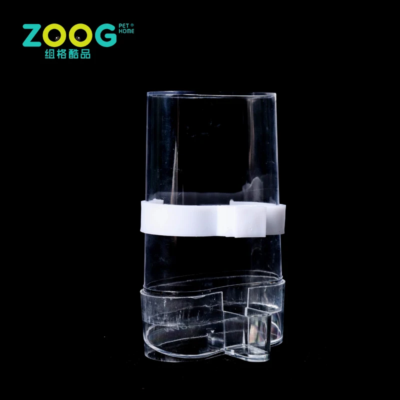 Plastic water bottle for bird cage water drinkers