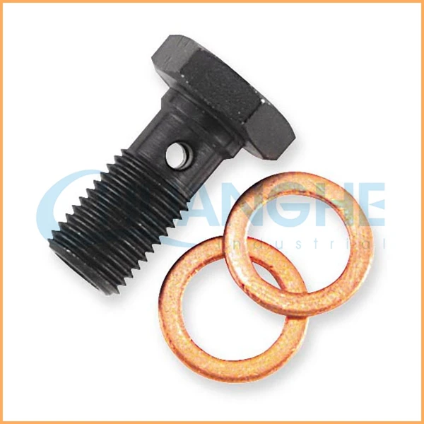 Заводская цена, гидравлический фитинг из углеродистой стали для болтов банджо