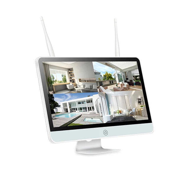 
Plug and play 1080p new wireless security hd ip camera 8ch 15inch nvr kit 