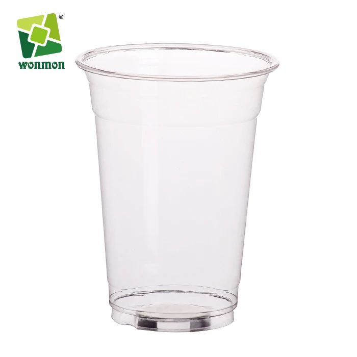 8 унций 12 унций 16 унций 20 унций 24 унции ПП ПЭТ пластиковая чашка с плоской крышкой и купольной крышкой