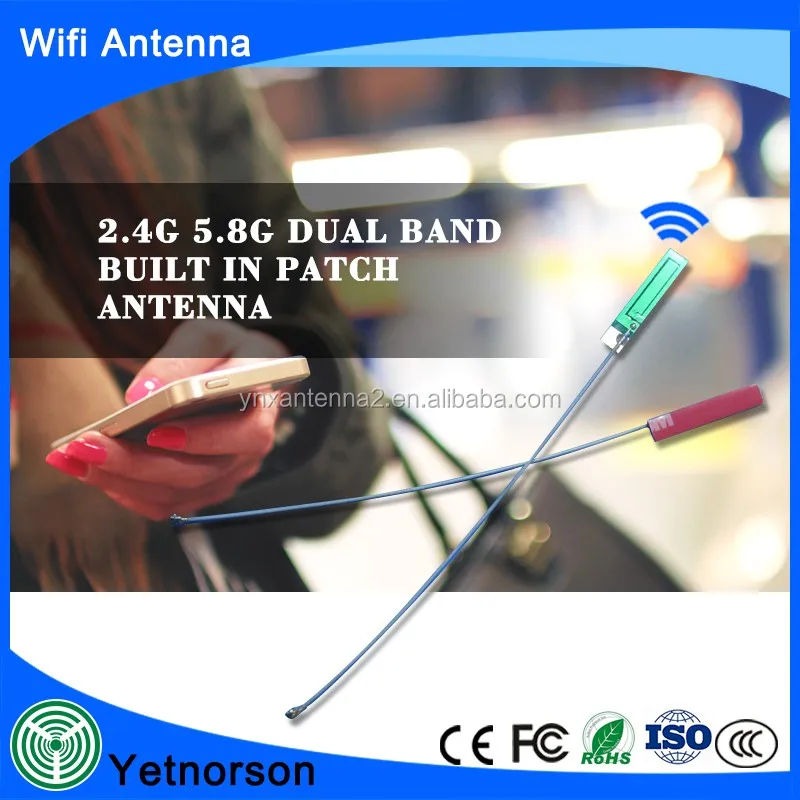 Оптовая Встроенный Встроенные ПЛАТЫ 2.4 ГГц 5.8 Wi-Fi Антенна с UFL или IPEX Разъем