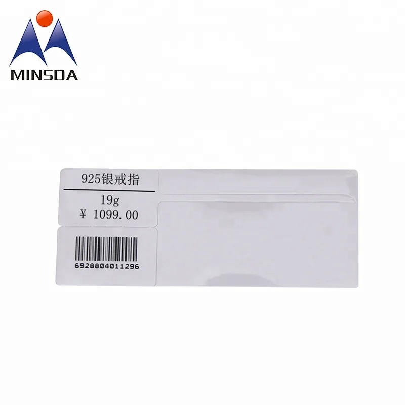 Minsda Eco-Friendly Manufacture Jewelry Brand Label Custom Jewellery Sticker Price Tags