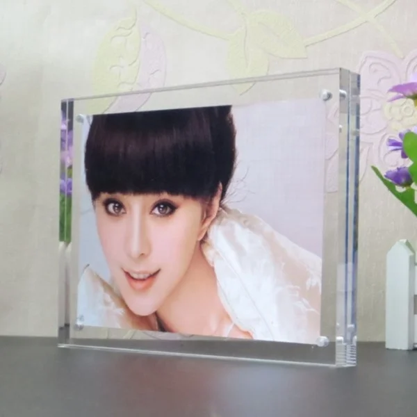 Custom clear acrylic hot sexy girls photo frame digital picture photo frame