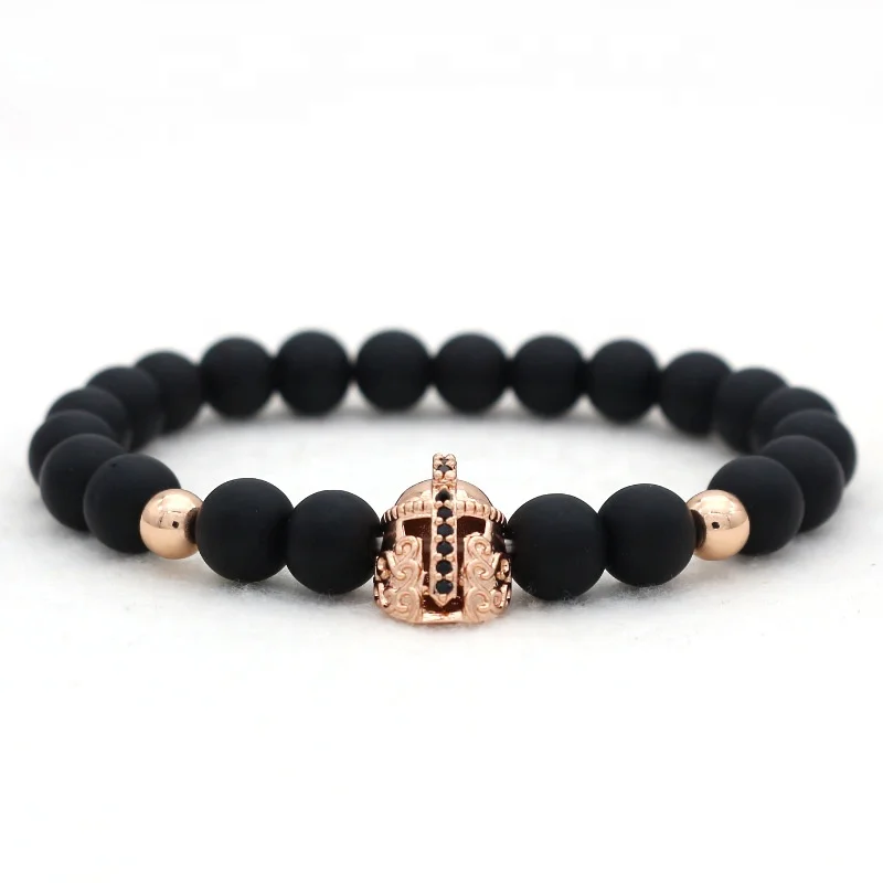 VEROMCA Micro Pave Diamond Crown Skull Head Leopard Helmet Beads Accessories