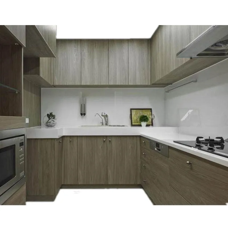 Malaysia hot sell inexpensive wood veneer kitchen cabinet