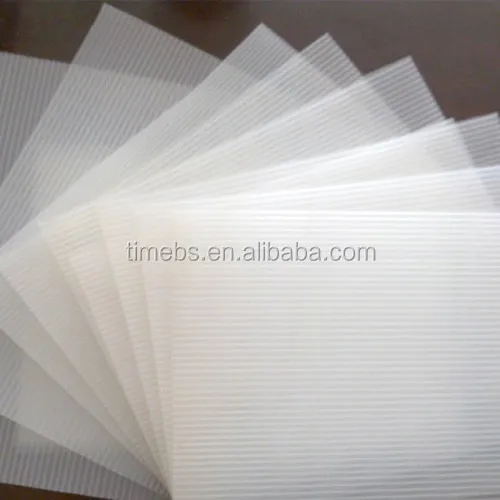 Factory Corrugated PP Plastic Laminate Sheet Transparent 4X8