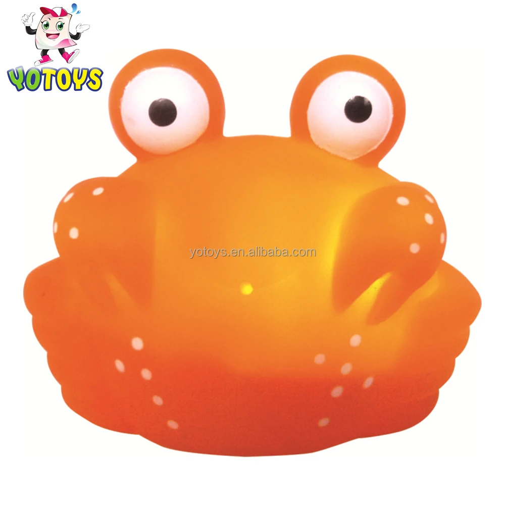  brinquedos Rubber duck PVC Vinyl Animals Lovely Sea Animal Glow LED Night Light up bath Toys for