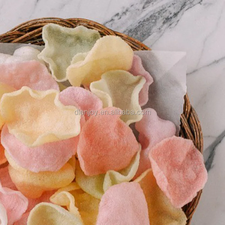 China Factory Hot Sell 227g Packing dried colored prawn crackers