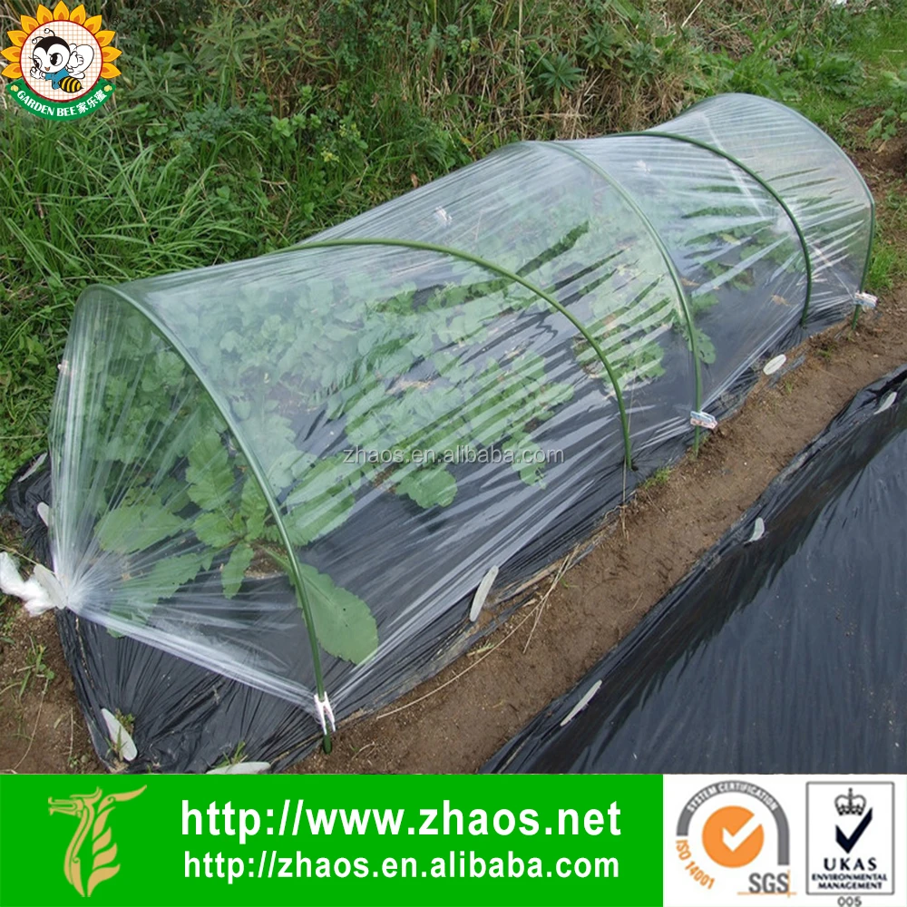 
Eco-friendly plastic film small greenhouse grow tunnel for gardening 