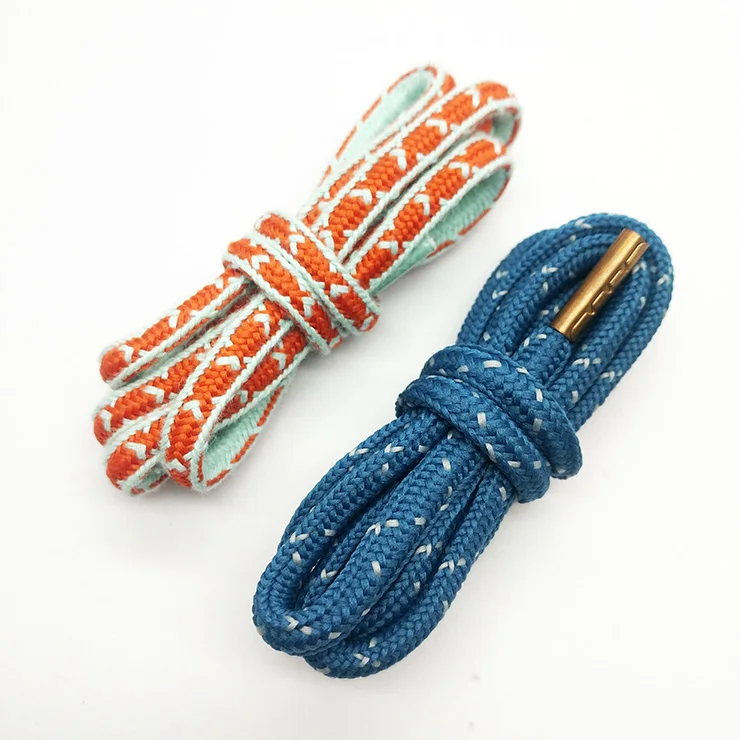 factory custom design high quality oval polyester shoelaces wholesale