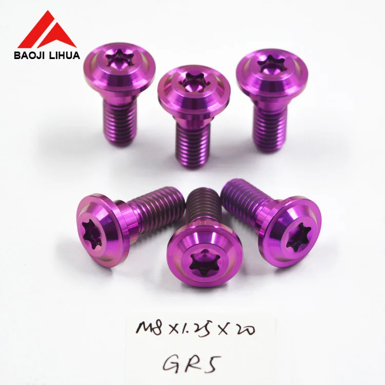 M6x50mm gr5 titanium torx head bolts screw for motorcycle