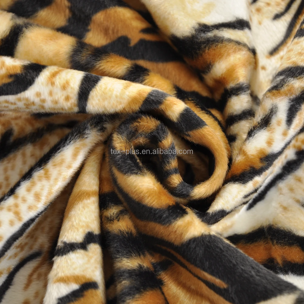 
100% polyester soft printing velboa fabric 
