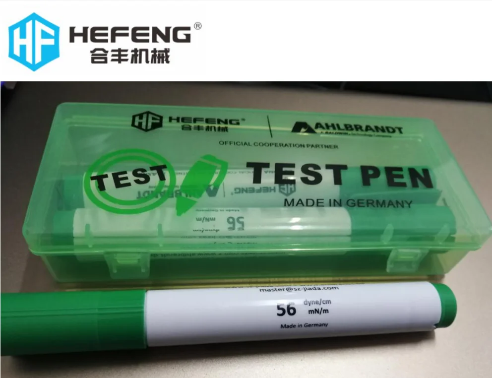 corona treater surface tension dyne test pen