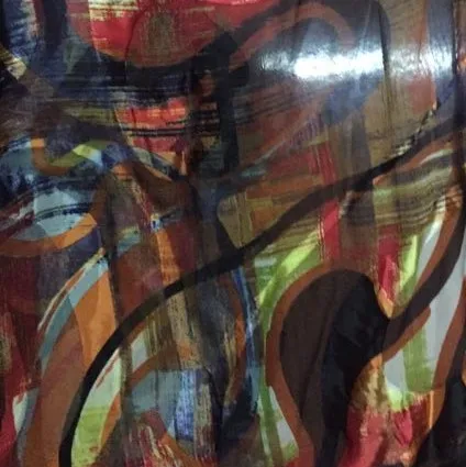 Шелковая шелковая атласная ткань visco chifion