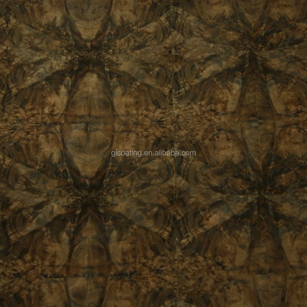 Natural wood veneer walnut burl