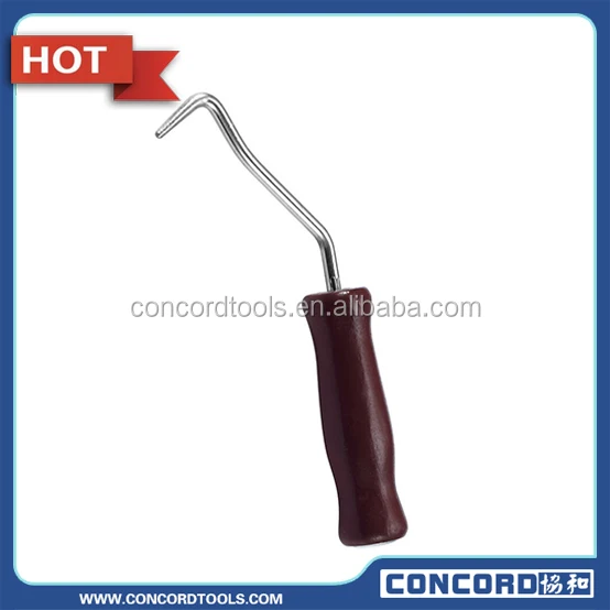 Overall Tie Wire Loop Twister Tool with Wooden Handle