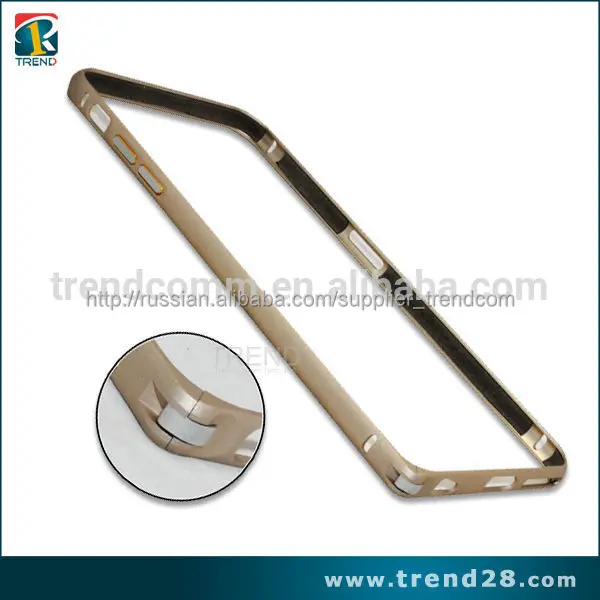 роскоши металлического алюминия бампер случае для iphone 6+