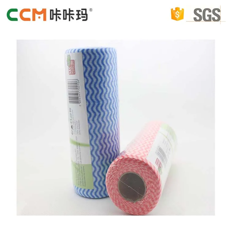 China factory customized disposable spunlace nonwoven fabric kitchen wiping cloths