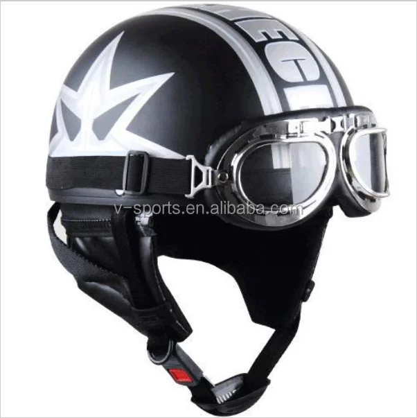 ABS Harley helmet motorcycle helmet Novelty helmet with goggles