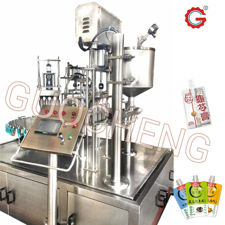 Hot Sales 2 Heads Spout Pouch Semi Auto Filling Machine