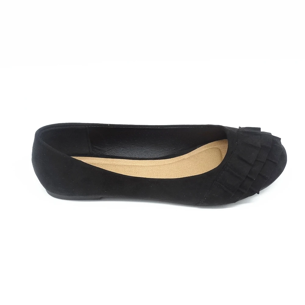 black fabric Comfortable casual shoes 2017 women flat young girl shoes walking bowknot