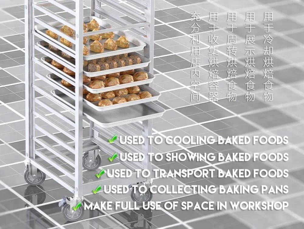  Baking Pans Rack for Commercial Bakery Shop with