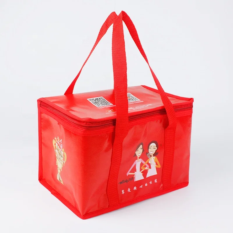 Заводской OEM многоразовый плоский складной портативный Пользовательский логотип изолированный 6 может нетканый охлаждающий мешок для замораживания еды