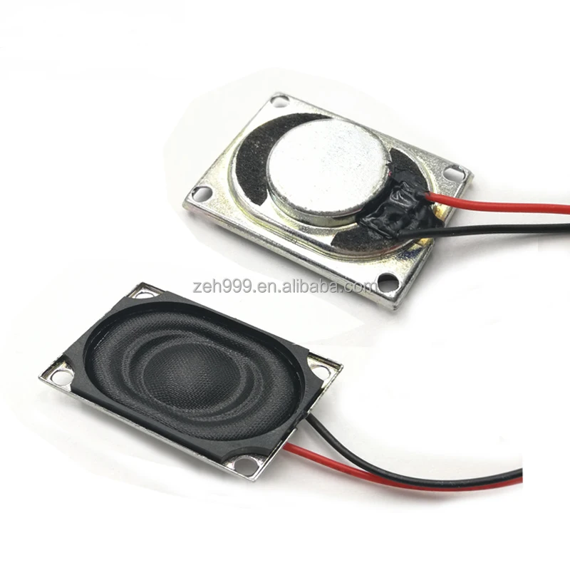 Встроенный тонкий прямоугольный динамик 20 мм * 27 мм 8 Ом 4 Ом 1 Вт 2 Вт 3 Вт блок для ноутбука с кабелем для динамика и маленькой печатной платой