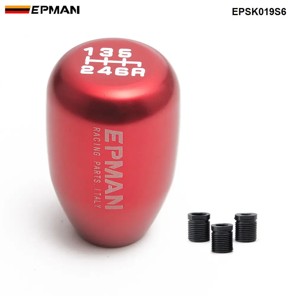 EPMAN Sport Universal Racing car Gear Shift Knob Manual Automatic Gear Shift Knob shift lever 6 Speed EPSK019S6