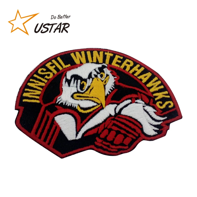 No Minimum Order China Factory Cheap Custom Large Sew On Embroidered Patches For Clothes