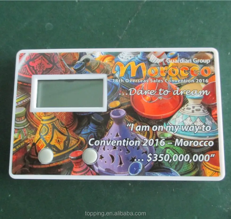 365 days credit card shaped countdown timer