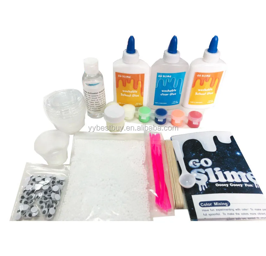 
New DIY slime science kid kits make your own glitter slime Borax free 