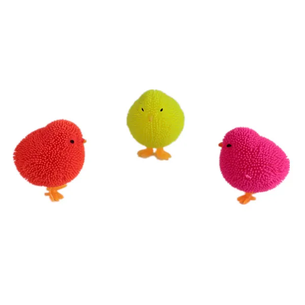 Wholesale Sexy Pussy Shaped Toys Flashing Chicken Shape Puffer Bal Squishy Toys Factory
