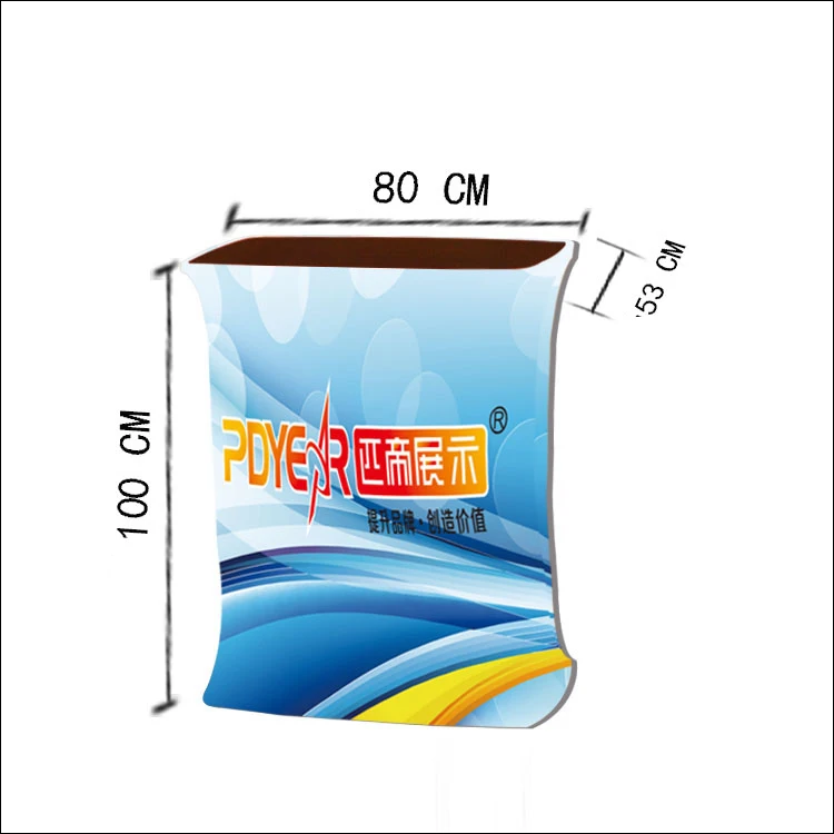 PDyear Portable trade show oval square exhibition tension stretch fabric advertising promotional pop up table counter display