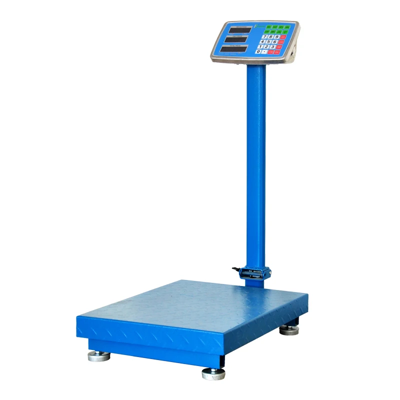 FF1976-489F 300kg Electronic digital Price Computing Platform Bench Scale Plastic key Corrugated steel platform