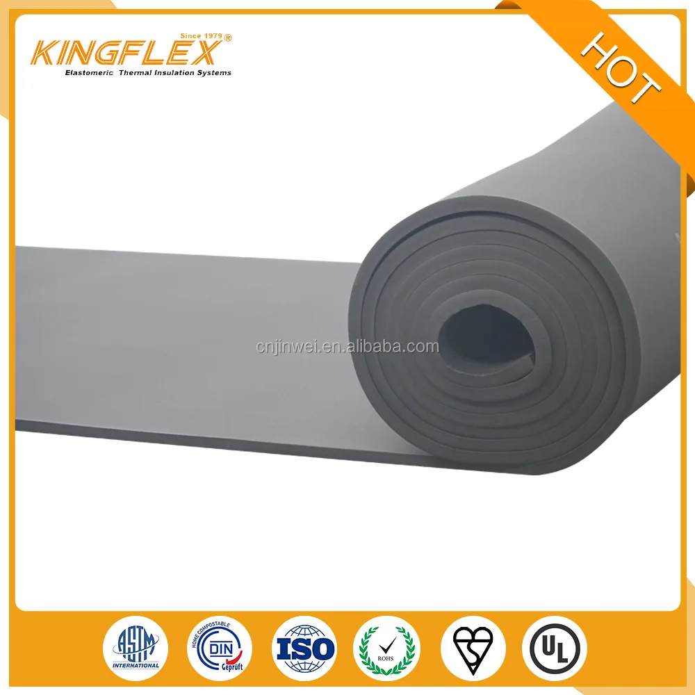Kingflex non combustible materials rubber insulation foam