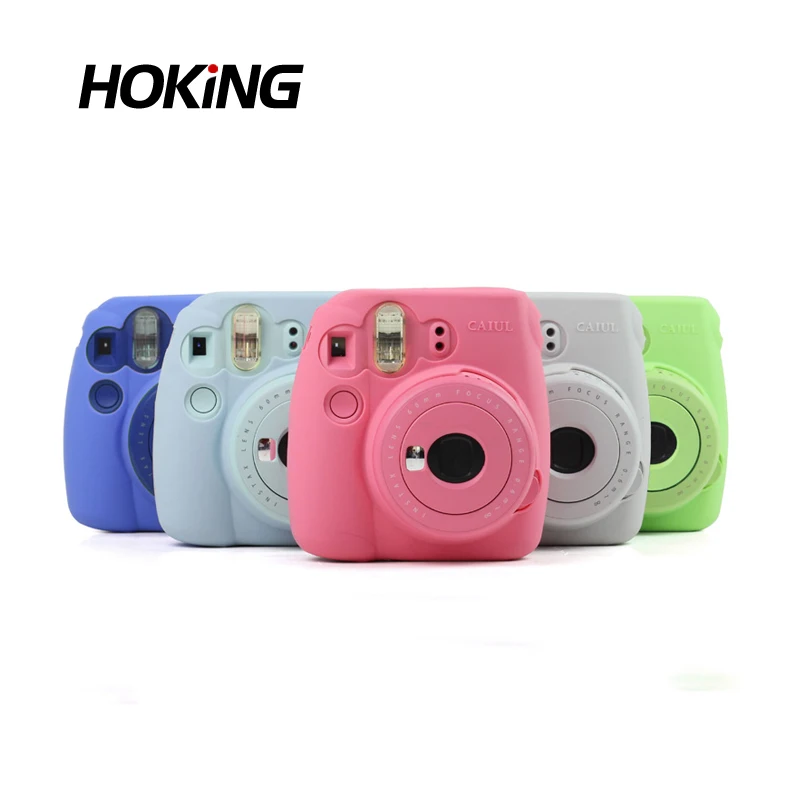 Модный Цветной силиконовый защитный чехол для камеры Instax Mini 9 Instant 2019