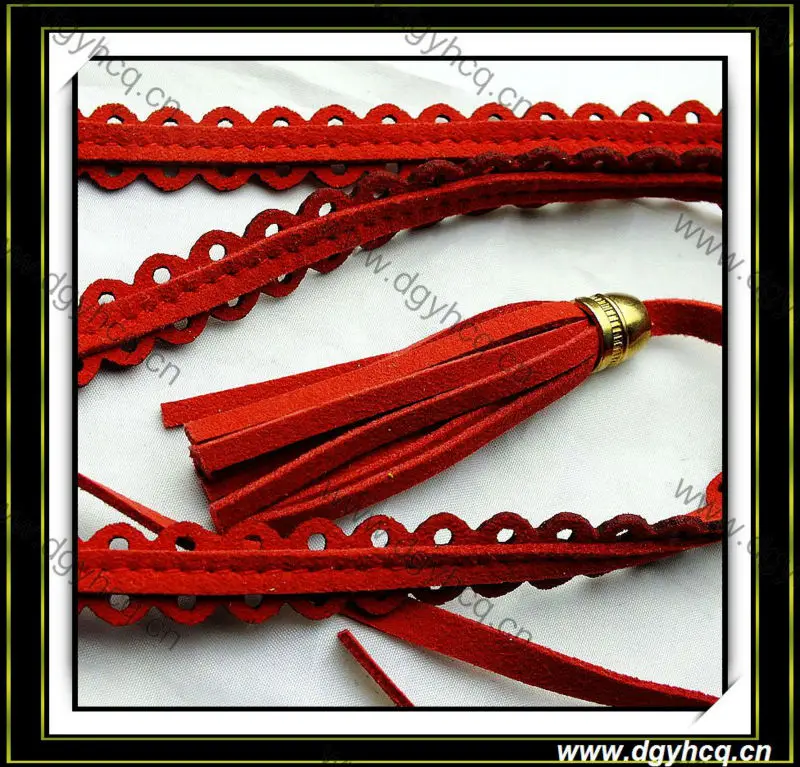 garment decorative leather lace weave bolo leather cord