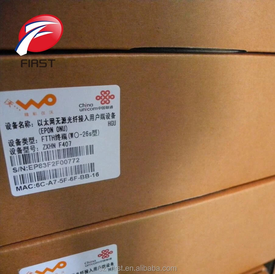 FTTH ZTE zxhn F407 epon onu с 2 порта LAN + 1 Голосовой порт