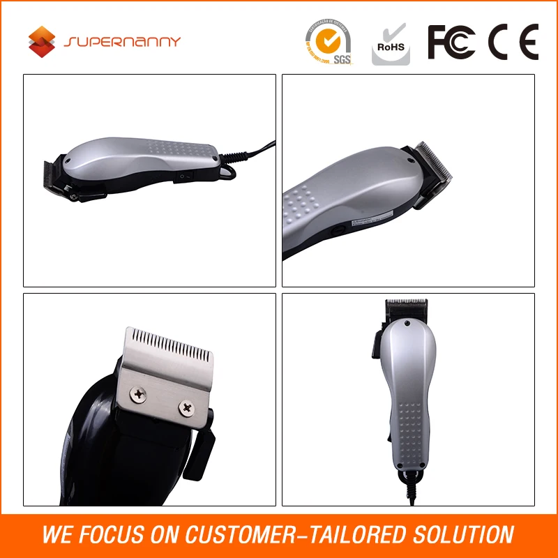 2017 Most Professional Haircut Machine Sharpen Blades Corded Hair Trimmer/Clipper For Barber Home Use