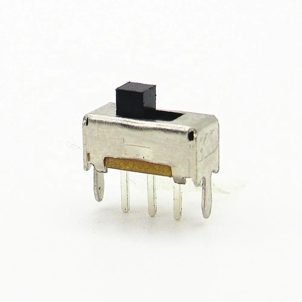 Vertical 50V DC Right Angle Miniature Sliding On Off Spdt Smt Type Slide Switch