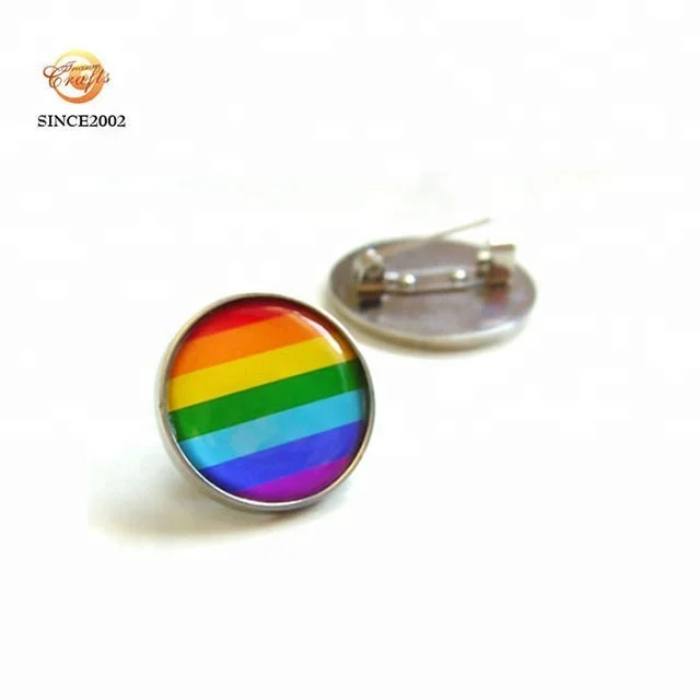 blank button round tinplate metal lapel pin badge