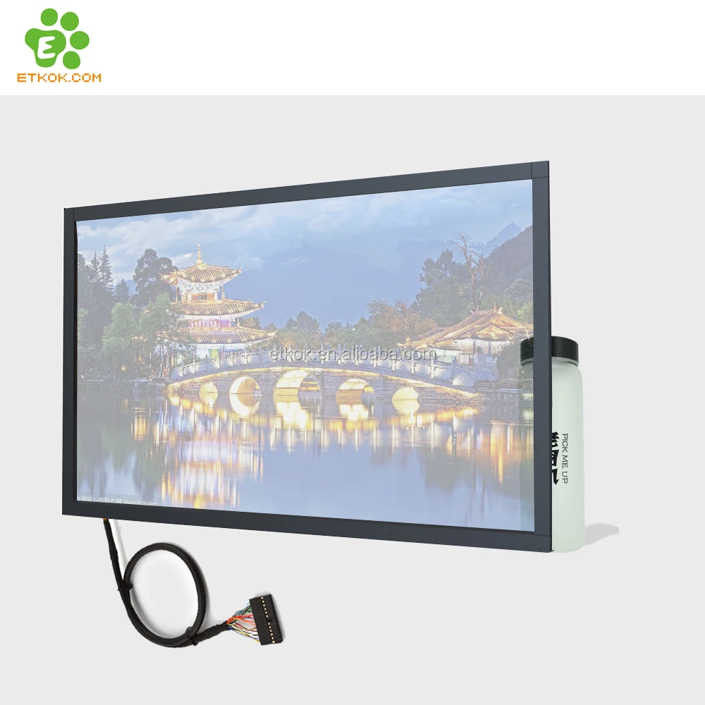 Hot selling 19 inch see through transparent lcd touch screen display with 1440*900 resolution