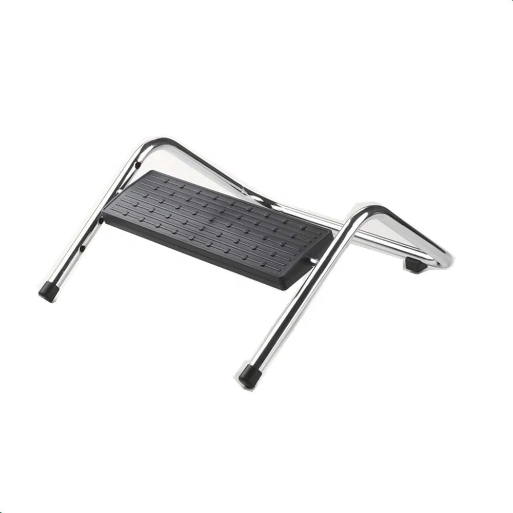 Ergonomic plastic&steel  adjustable portable footrest