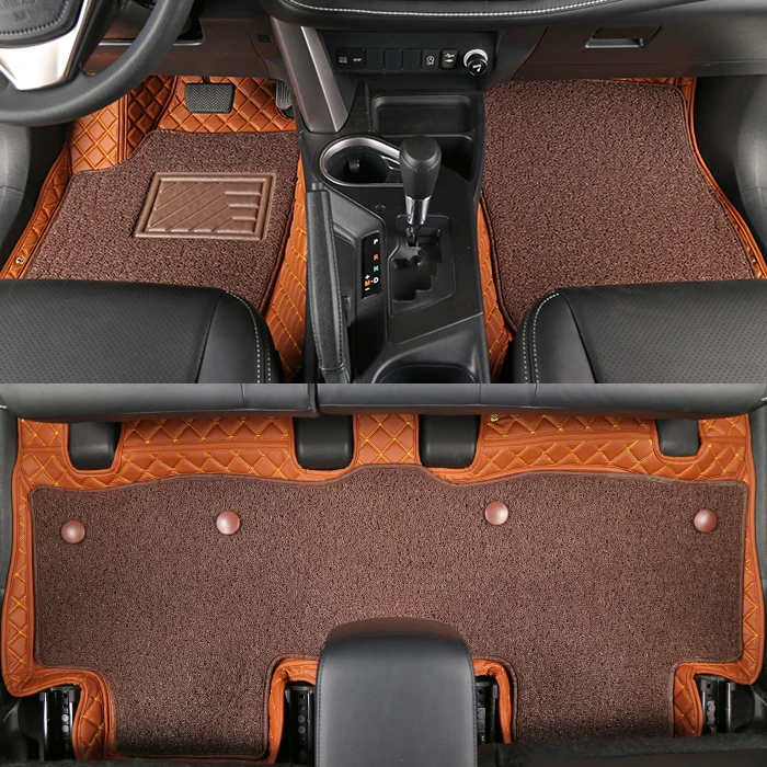 High Quality Factory Price Luxury Leather Diamond Custom Car Mat Waterproof Anti-slip 9d 7d Car Floor Mats