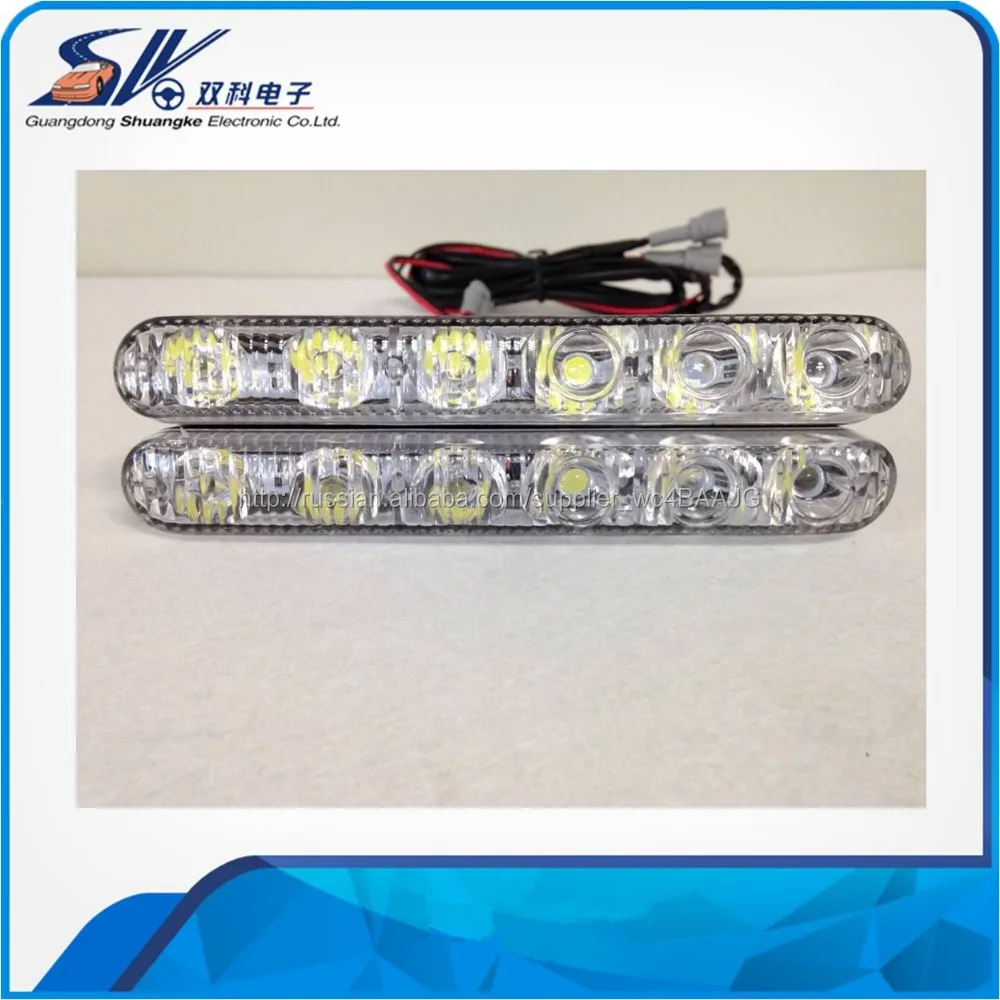 12 В универсальный двойной цвет DRL из светодиодов дневные ходовые огни
